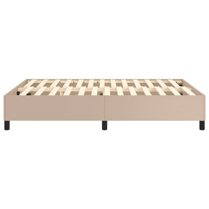 Boxspringbettgestell Cappuccino-Braun 140x190 cm Kunstleder