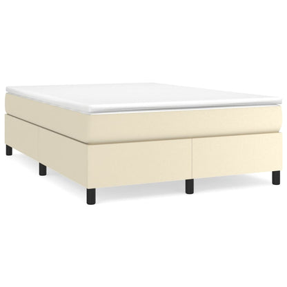 Boxspringbettgestell Creme 140x200 cm Kunstleder