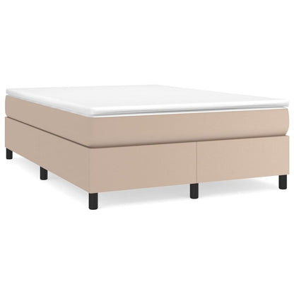Boxspringbettgestell Cappuccino-Braun 140x200 cm Kunstleder