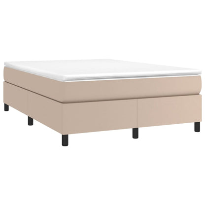 Boxspringbettgestell Cappuccino-Braun 140x200 cm Kunstleder