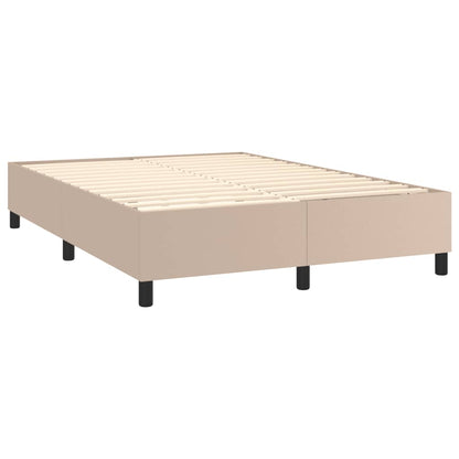 Boxspringbettgestell Cappuccino-Braun 140x200 cm Kunstleder