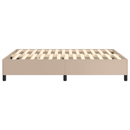 Boxspringbettgestell Cappuccino-Braun 140x200 cm Kunstleder
