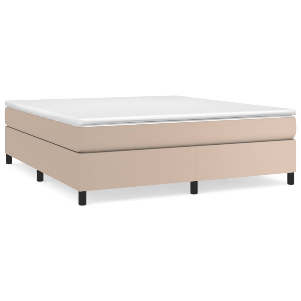 Boxspringbettgestell Cappuccino-Braun 180x200 cm Kunstleder