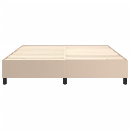 Boxspringbettgestell Cappuccino-Braun 180x200 cm Kunstleder