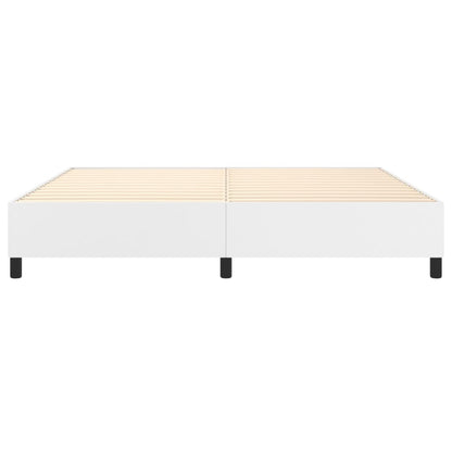 Boxspringbettgestell Weiß 200x200 cm Kunstleder