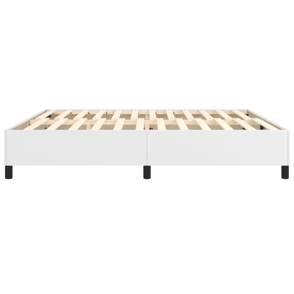 Boxspringbettgestell Weiß 200x200 cm Kunstleder