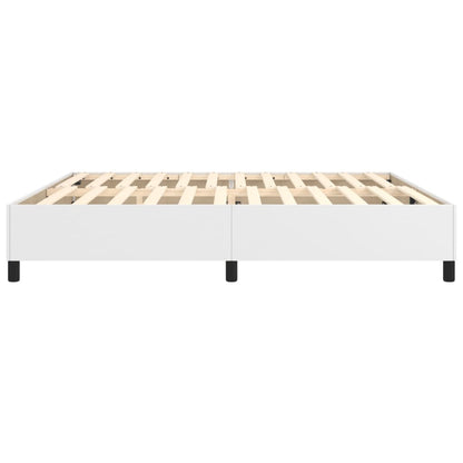 Boxspringbettgestell Weiß 200x200 cm Kunstleder
