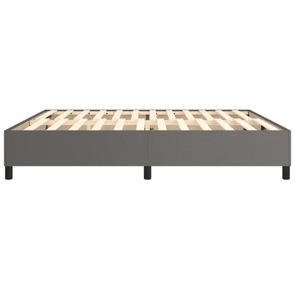 Boxspringbettgestell Grau 200x200 cm Kunstleder