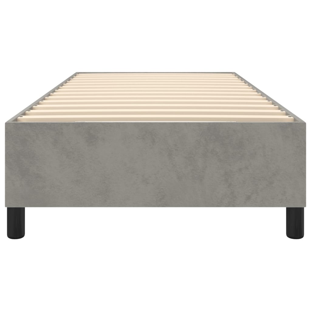 Boxspringbettgestell Hellgrau 80x200 cm Samt