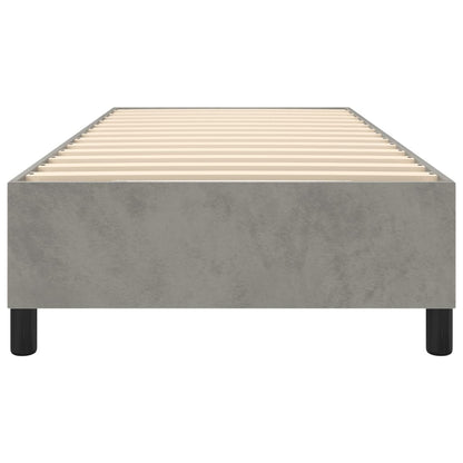 Boxspringbettgestell Hellgrau 80x200 cm Samt