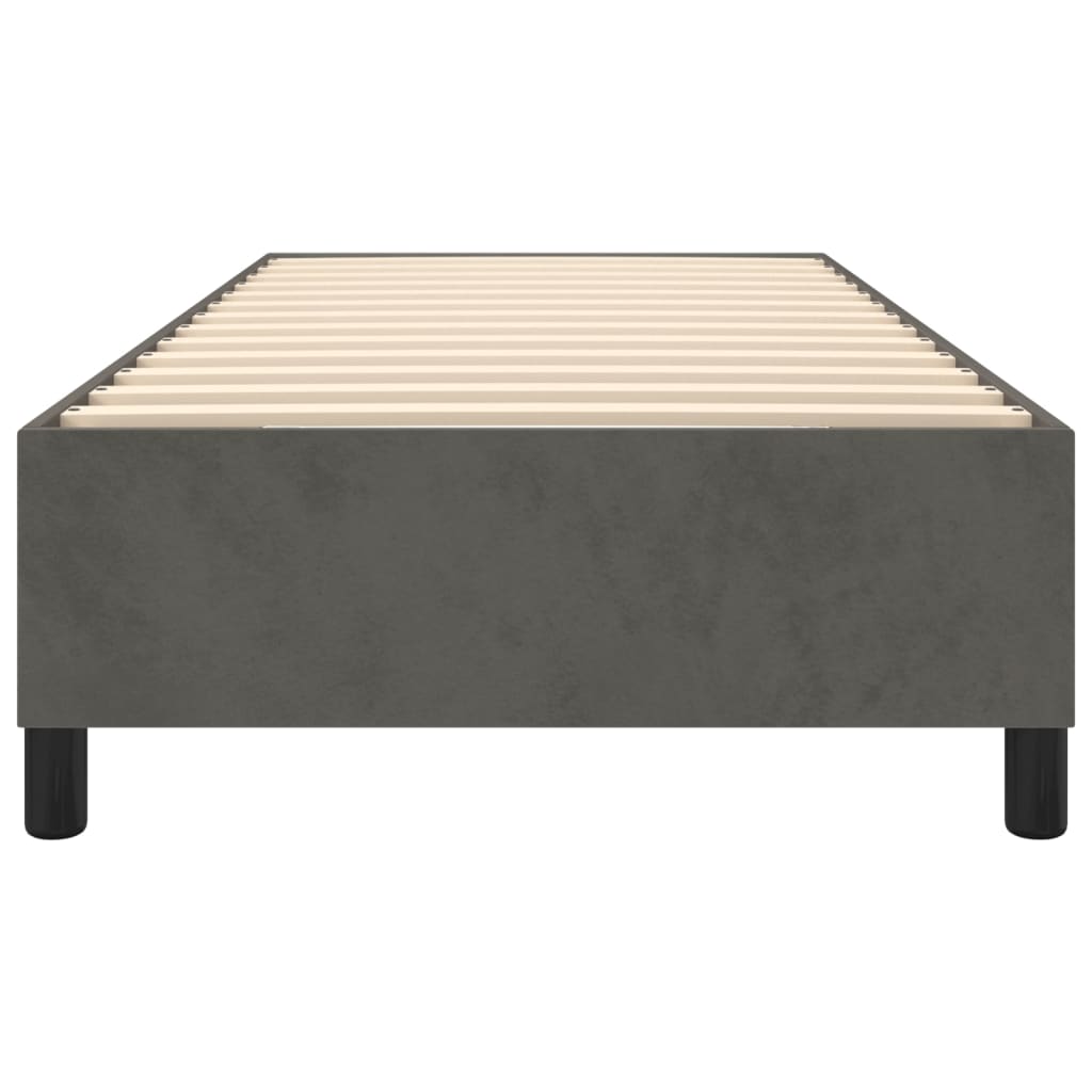 Boxspringbettgestell Dunkelgrau 80x200 cm Samt