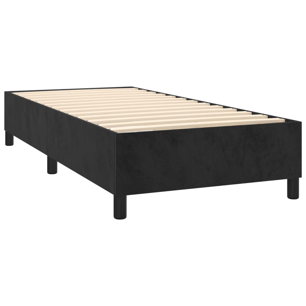Boxspringbettgestell Schwarz 80x200 cm Samt