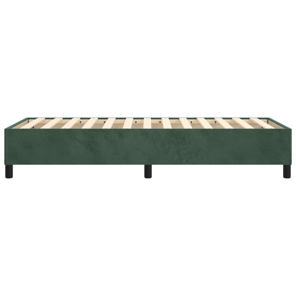 Boxspringbettgestell Dunkelgrün 80x200 cm Samt