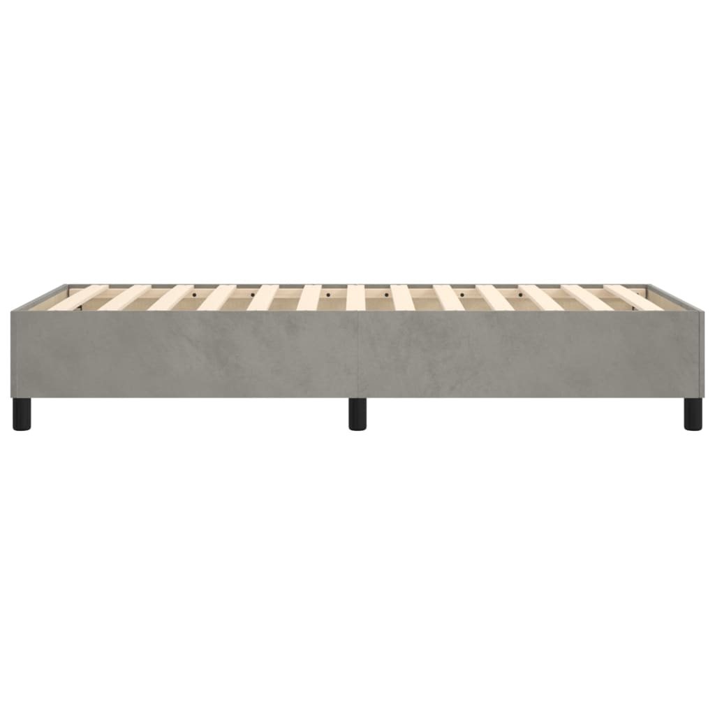 Boxspringbettgestell Hellgrau 90x190 cm Samt