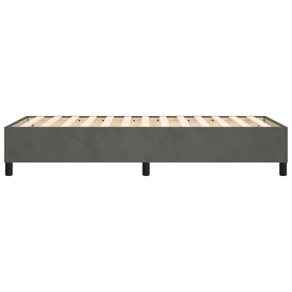 Boxspringbettgestell Dunkelgrau 90x190 cm Samt