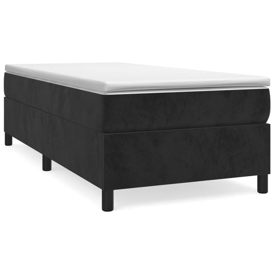 Boxspringbettgestell Schwarz 90x190 cm Samt