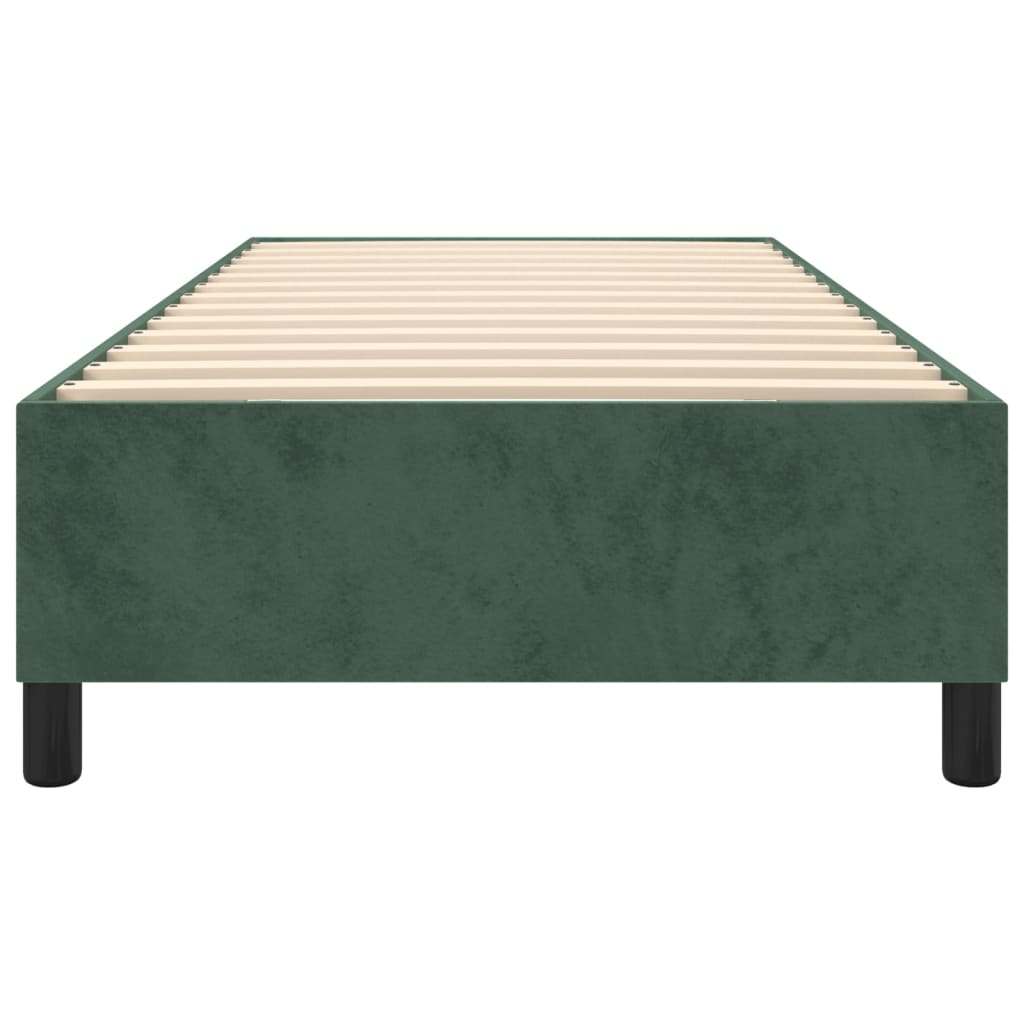 Boxspringbettgestell Dunkelgrün 90x190 cm Samt