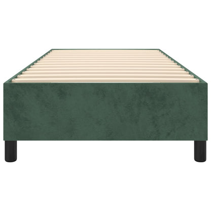 Boxspringbettgestell Dunkelgrün 90x190 cm Samt