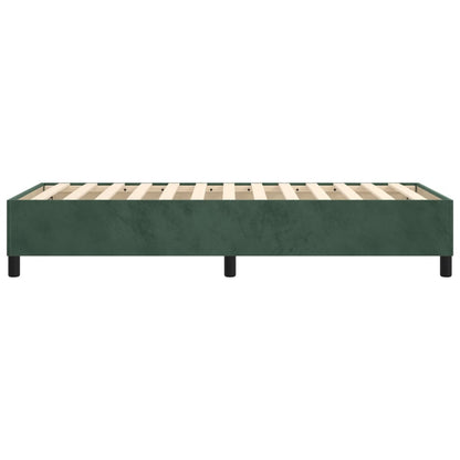 Boxspringbettgestell Dunkelgrün 90x190 cm Samt