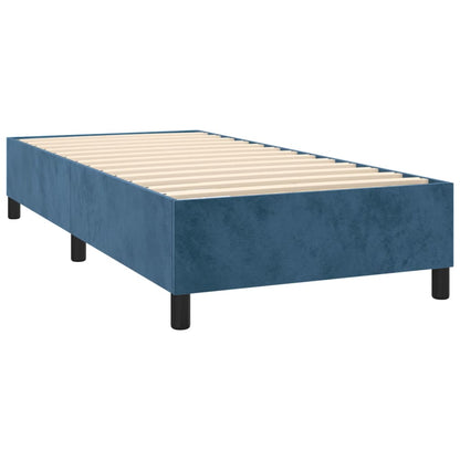 Boxspringbettgestell Dunkelblau 90x190 cm Samt