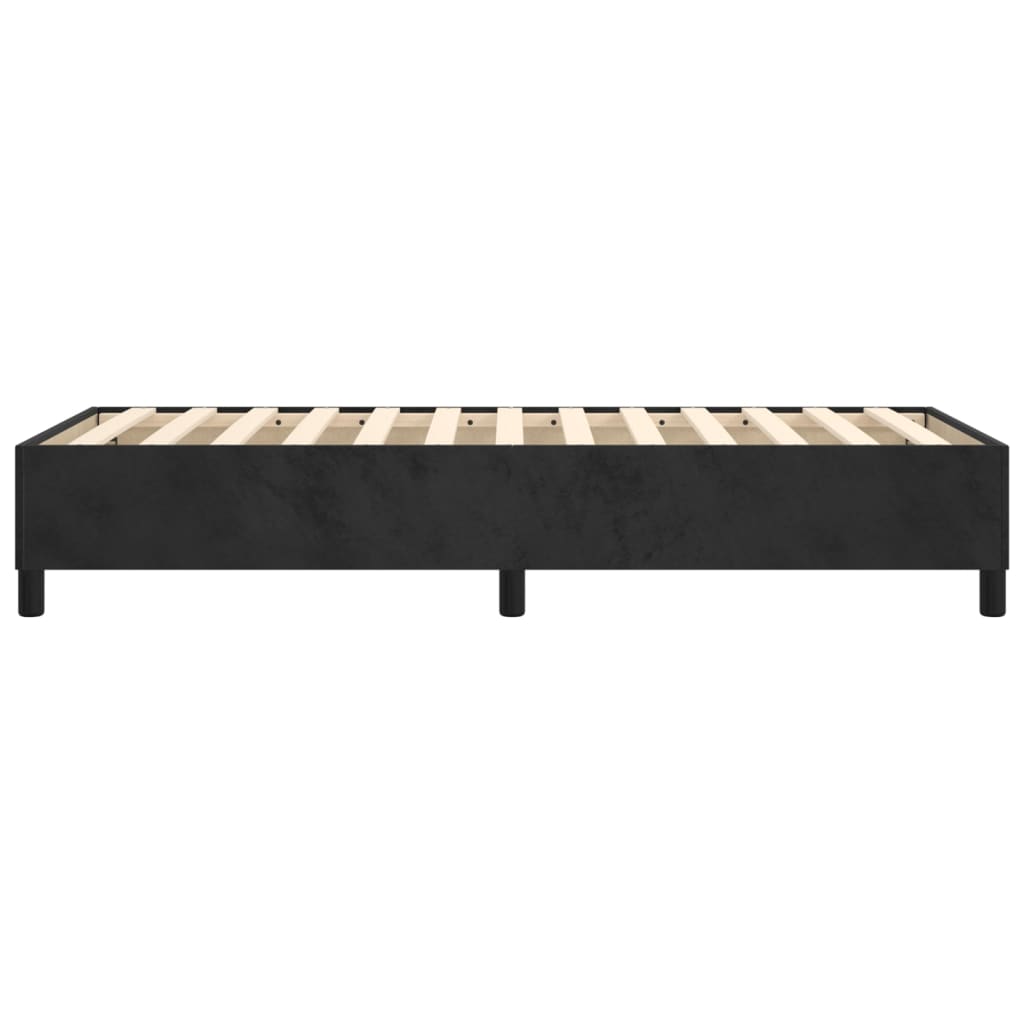 Boxspringbettgestell Schwarz 100x200 cm Samt