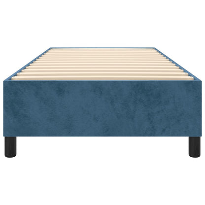 Boxspringbettgestell Dunkelblau 100x200 cm Samt
