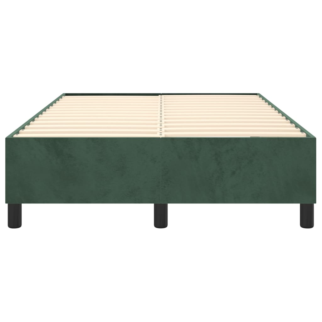 Boxspringbettgestell Dunkelgrün 120x200 cm Samt