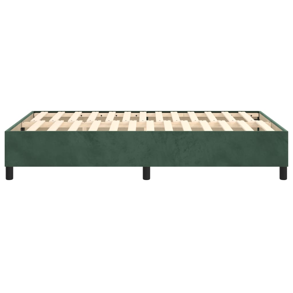 Boxspringbettgestell Dunkelgrün 120x200 cm Samt