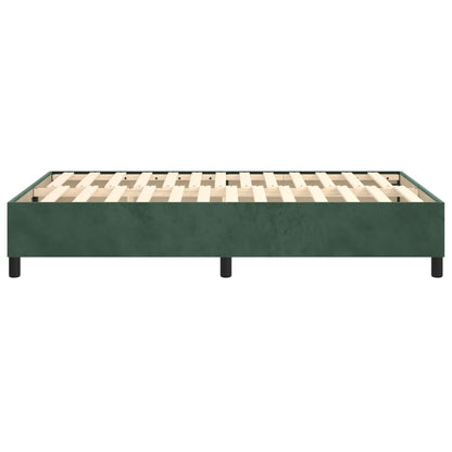 Boxspringbettgestell Dunkelgrün 120x200 cm Samt