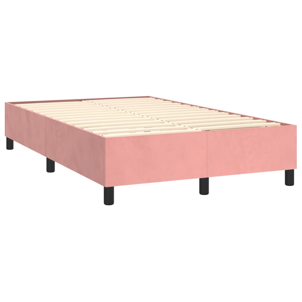 Boxspringbettgestell Rosa 120x200 cm Samt