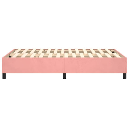 Boxspringbettgestell Rosa 120x200 cm Samt