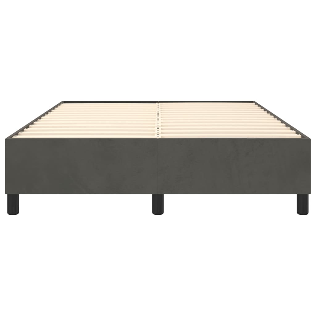 Boxspringbettgestell Dunkelgrau 140x190 cm Samt