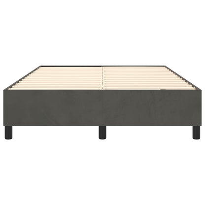 Boxspringbettgestell Dunkelgrau 140x190 cm Samt
