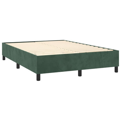 Boxspringbettgestell Dunkelgrün 140x190 cm Samt