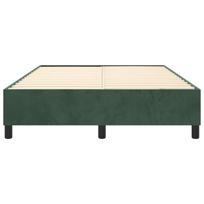 Boxspringbettgestell Dunkelgrün 140x190 cm Samt