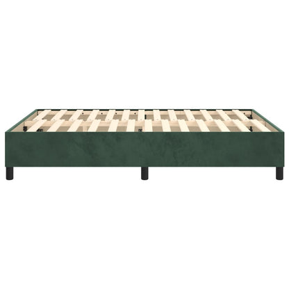Boxspringbettgestell Dunkelgrün 140x190 cm Samt
