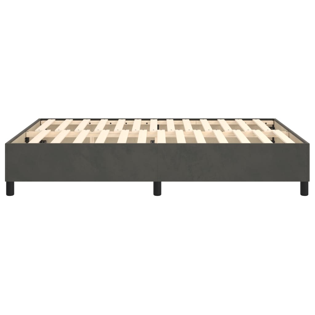 Boxspringbettgestell Dunkelgrau 140x200 cm Samt