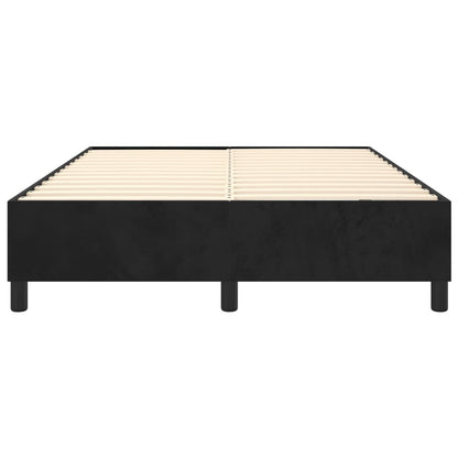 Boxspringbettgestell Schwarz 140x200 cm Samt