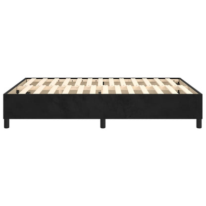 Boxspringbettgestell Schwarz 140x200 cm Samt
