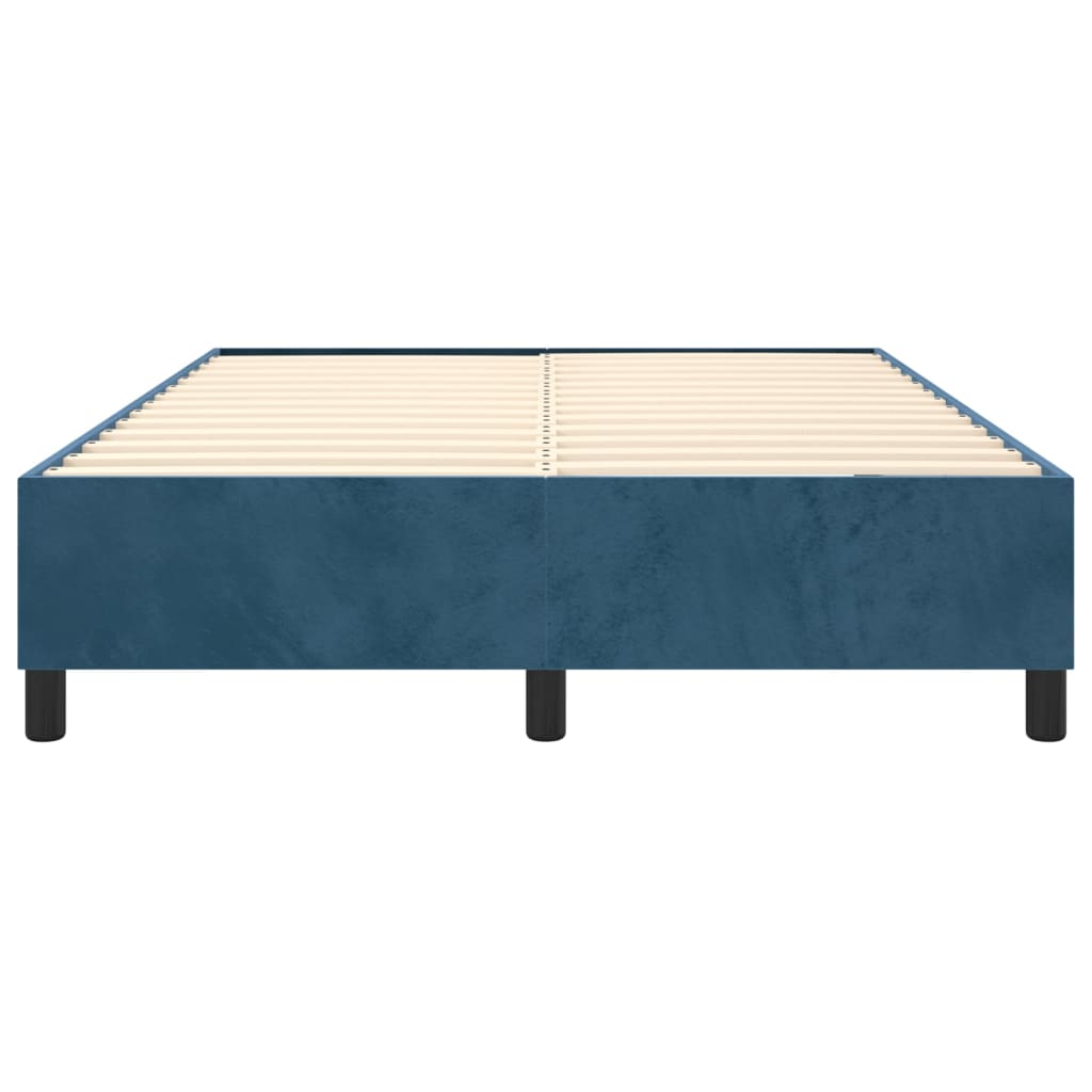Boxspringbettgestell Dunkelblau 140x200 cm Samt
