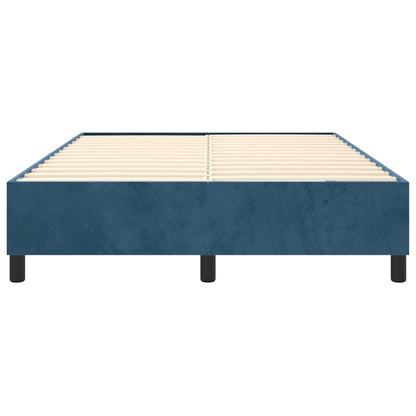 Boxspringbettgestell Dunkelblau 140x200 cm Samt