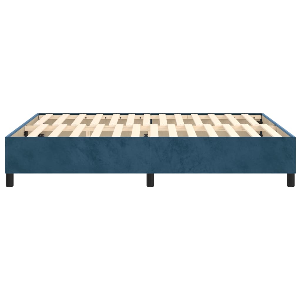 Boxspringbettgestell Dunkelblau 140x200 cm Samt