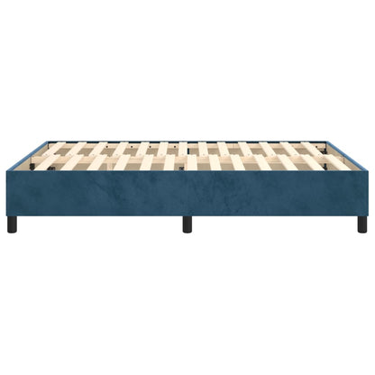 Boxspringbettgestell Dunkelblau 140x200 cm Samt