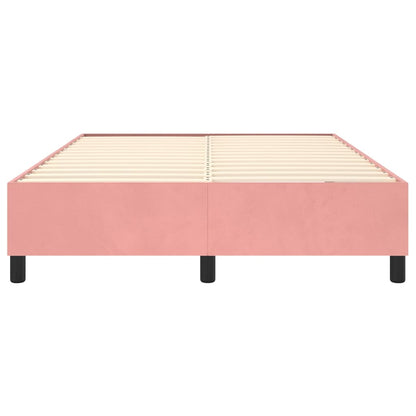 Boxspringbettgestell Rosa 140x200 cm Samt