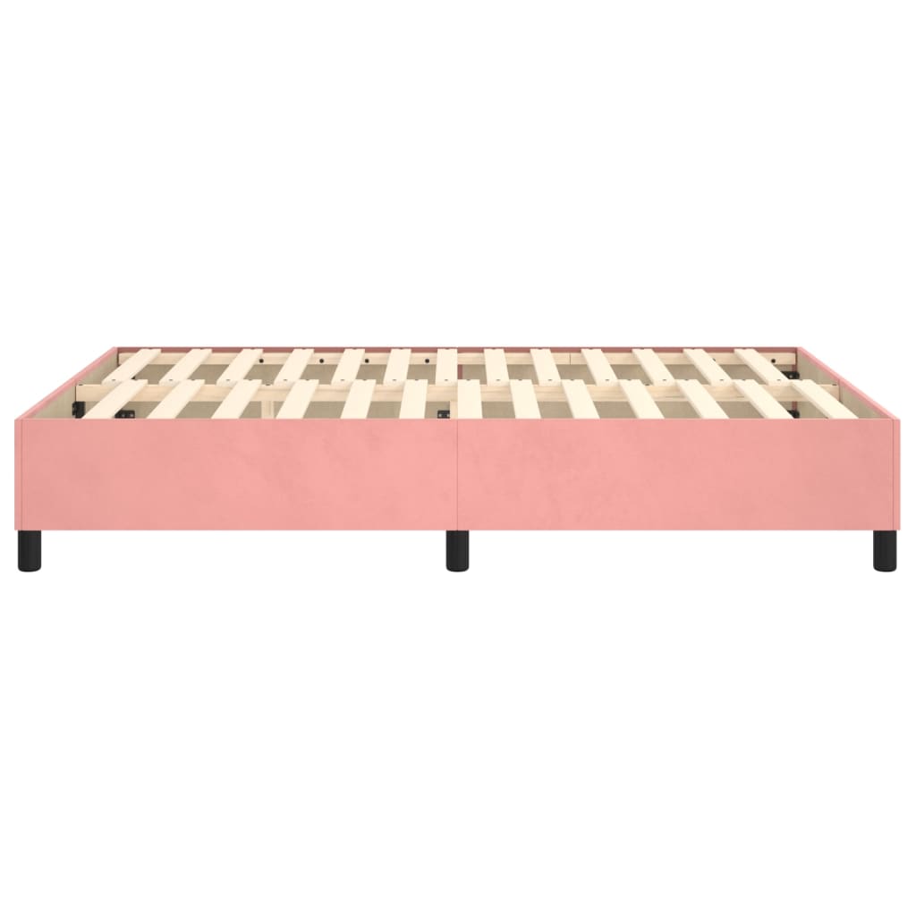 Boxspringbettgestell Rosa 140x200 cm Samt