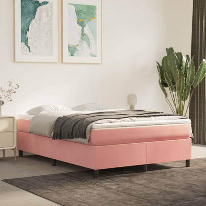 Boxspringbettgestell Rosa 140x200 cm Samt