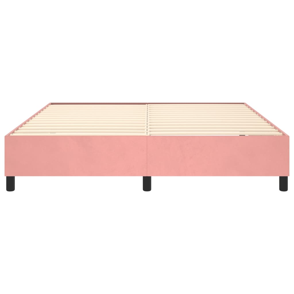 Boxspringbettgestell Rosa 160x200 cm Samt