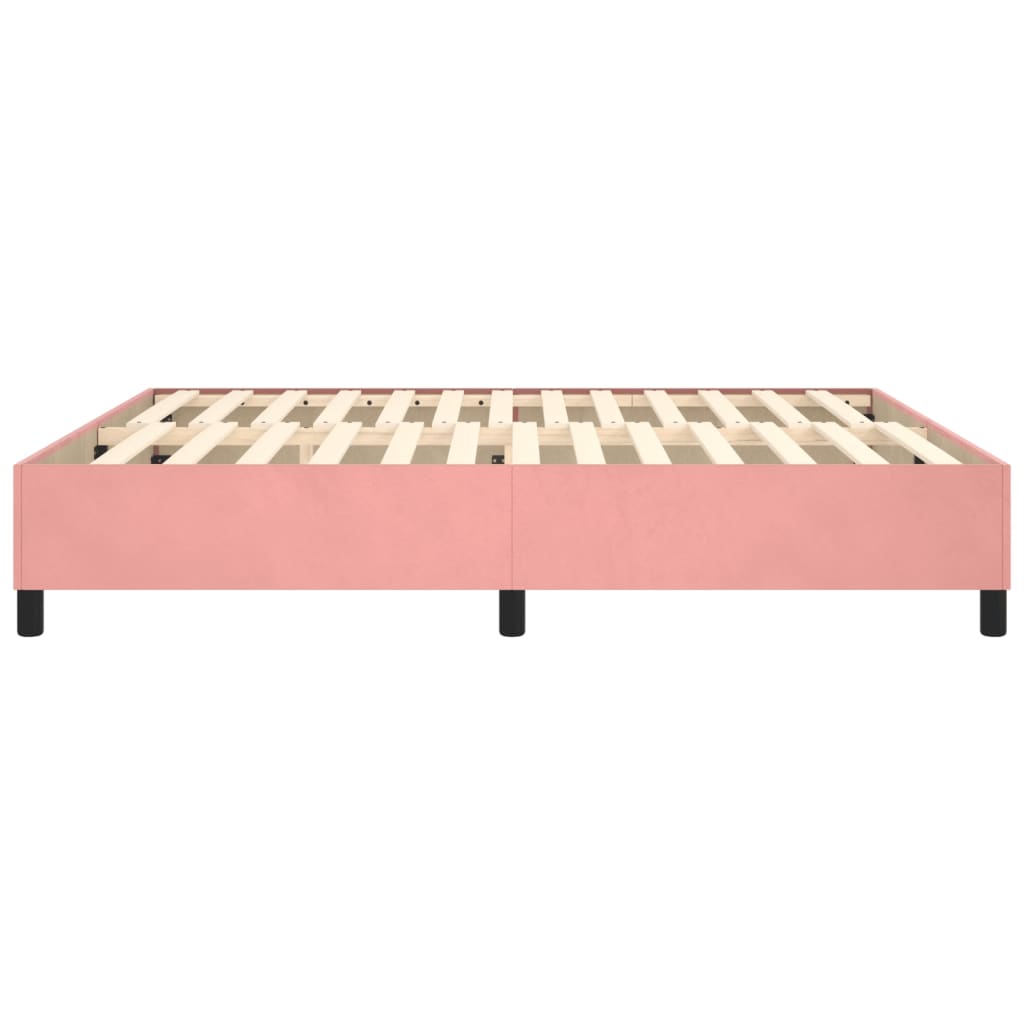 Boxspringbettgestell Rosa 160x200 cm Samt
