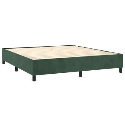 Boxspringbettgestell Dunkelgrün 180x200 cm Samt