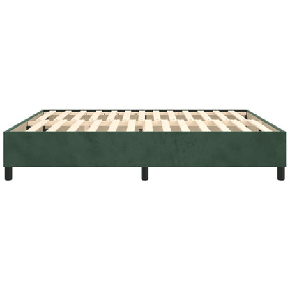 Boxspringbettgestell Dunkelgrün 180x200 cm Samt
